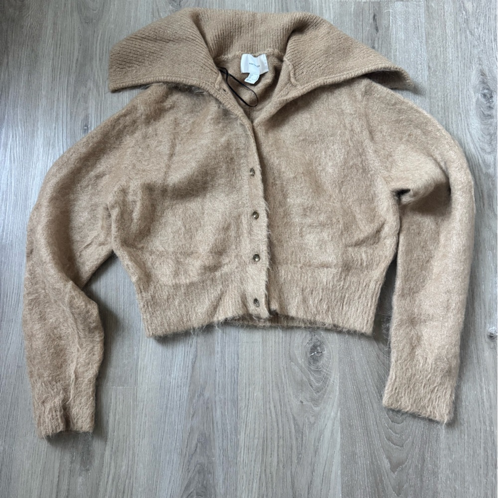 H&M Edition Tan Alpaca Knit Cardigan